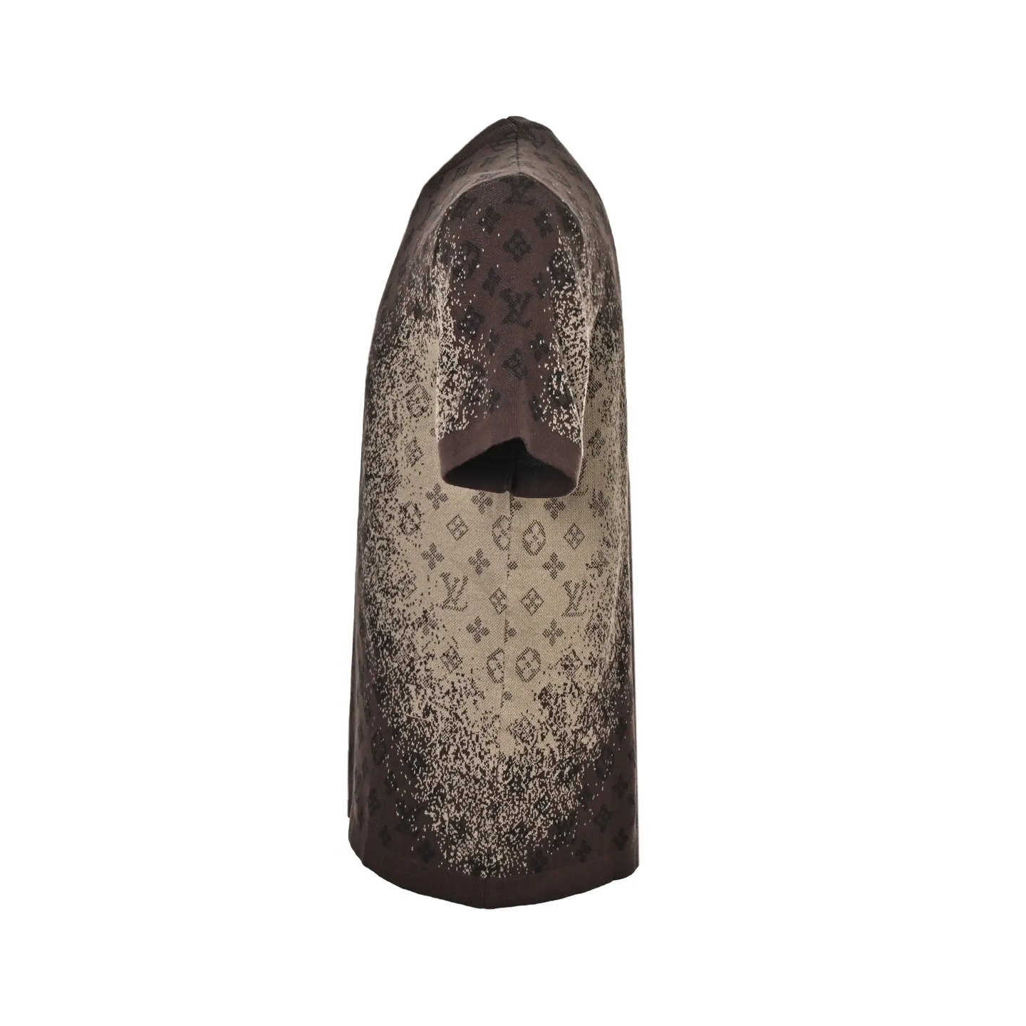 Louis Vuitton/Louis Vuitton 26ss presbyopic gradient jacquard knitted short sleeves